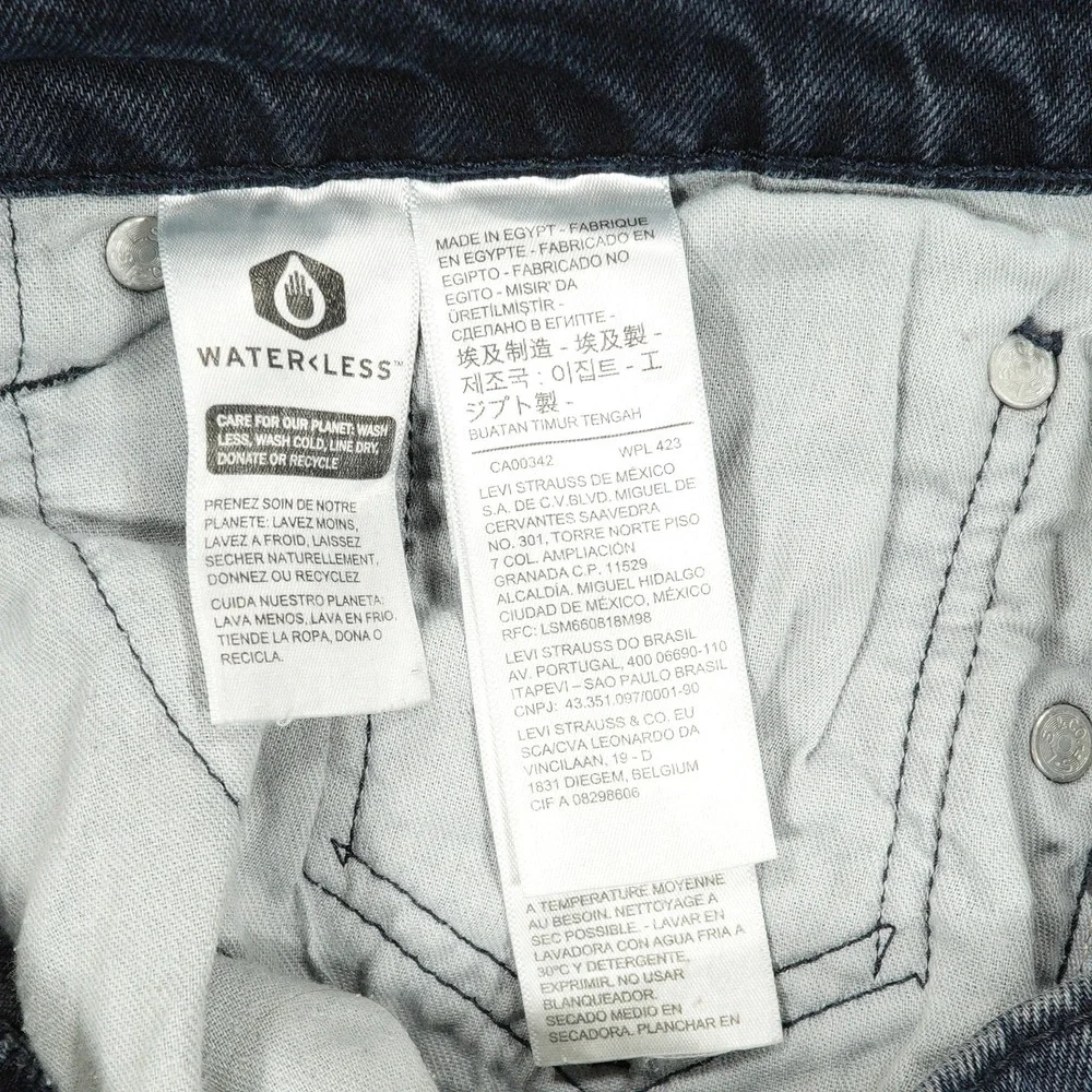Levis 511 Jeans Mens 31x28 Blue Slim Fit Tapered Leg Stretch Denim Dark Wash